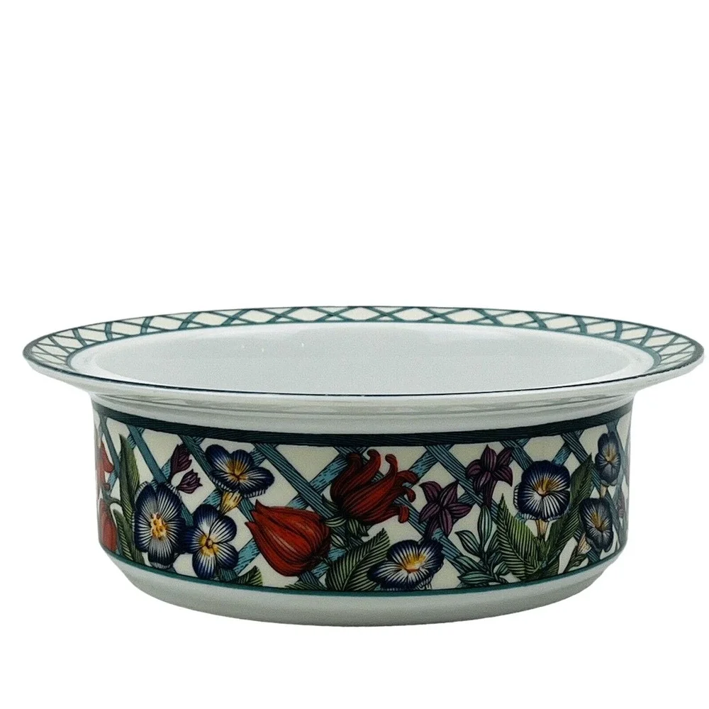 Dansk Nordic Garden Cereal Bowl Rim Fruit 6.75